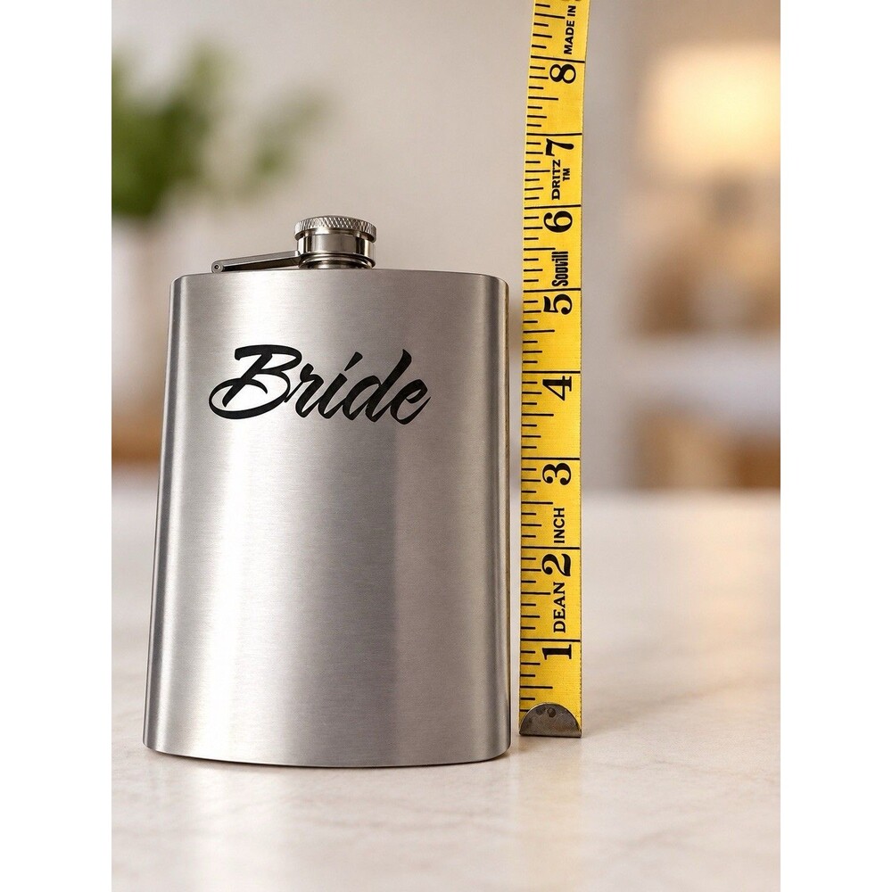 Bride Stainless Steel Flask Funny Bridal Shower Gift / Party Favor